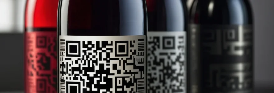 QR Codes informatifs sur étiquettes de vin